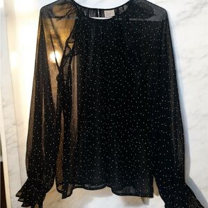 Black shear blouse